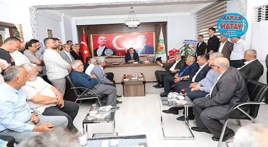 BAŞKAN ÖNTÜRK, BAŞKAN ÇELİK'İ ZİYARET ETTİ