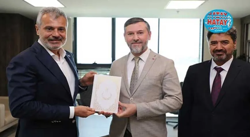 BAŞKAN ÖNTÜRK, TOPÇU’YU AĞIRLADI