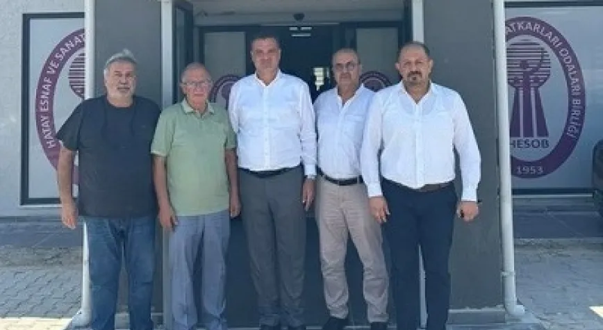 BAŞKAN ORDULU HESOB BAŞKANI YILMAZ’I ZİYARET ETTİ