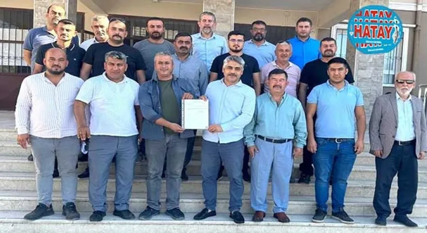 BAŞKAN TAŞÇI MAZBATASINI ALDI