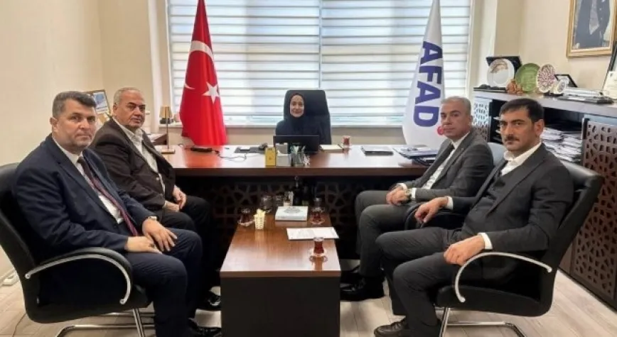 Başkanlar Afad’da Elif Bağ’ı ziyaret etti