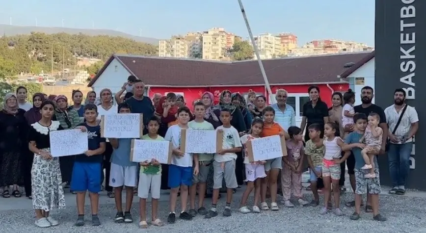 Basketbol Köyü Konteyner Kent Sakinleri tedirgin