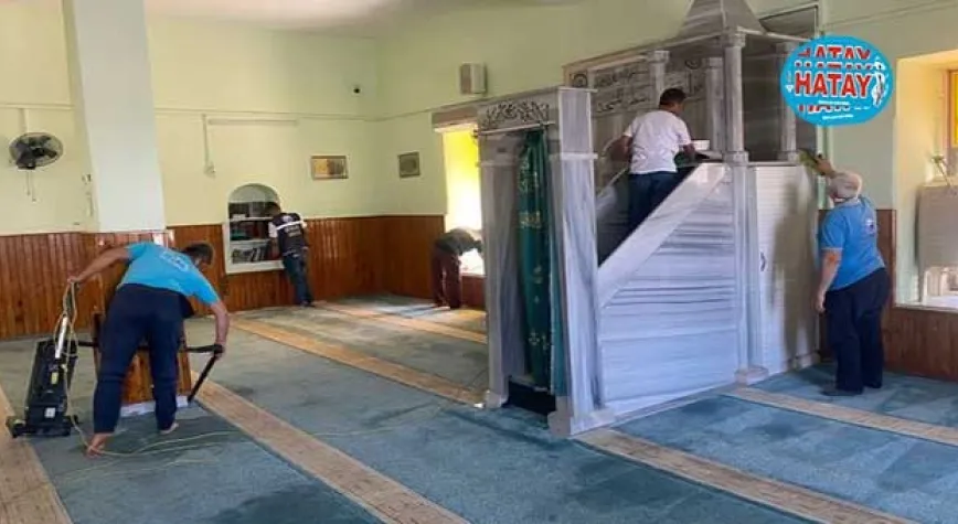BAYRAMI ÖNCESİ İBADETHANELERDE TEMİZLİK