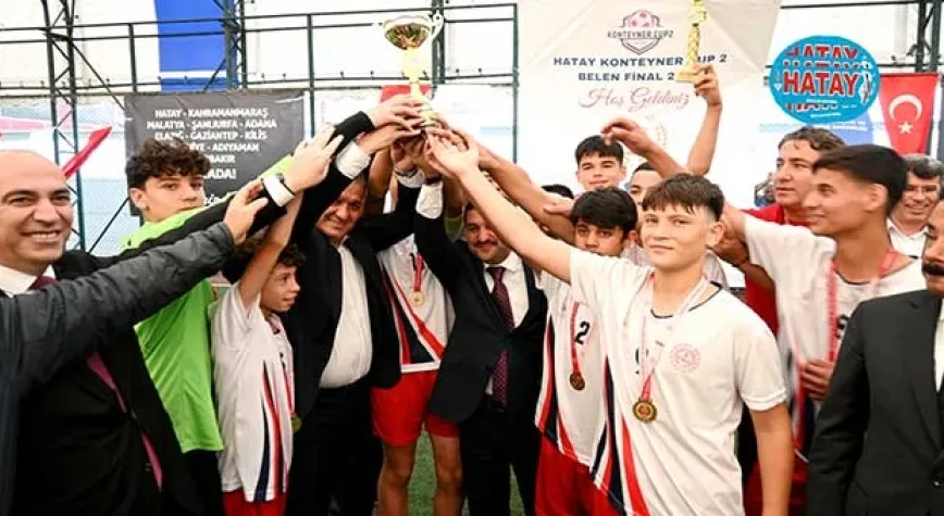 Belen’de düzenlenen Hatay Konteyner Cup2 Futbol Turnuvası tamamlandı