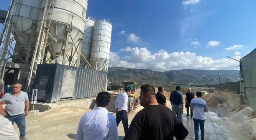 Beton Santrali Kapatıldı