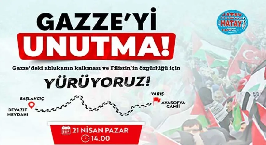 Beyazıt'ta Gazze için yürüyüş düzenlenecek