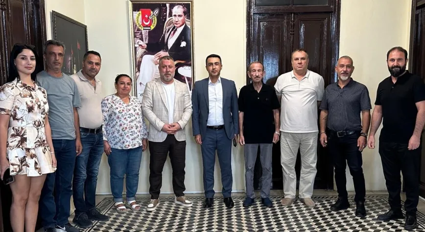 Bik Adana Bölge Müdürü Parlak, İskenderun Gazeteciler Cemiyeti'ni Ziyaret Etti