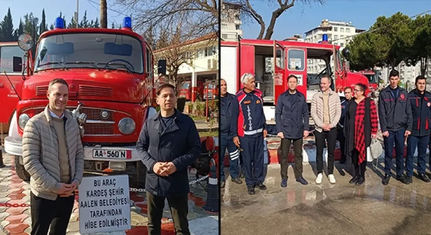 BRÜTTİNG, İTFAİYE DAİRE BAŞKANLIĞINI ZİYARET ETTİ