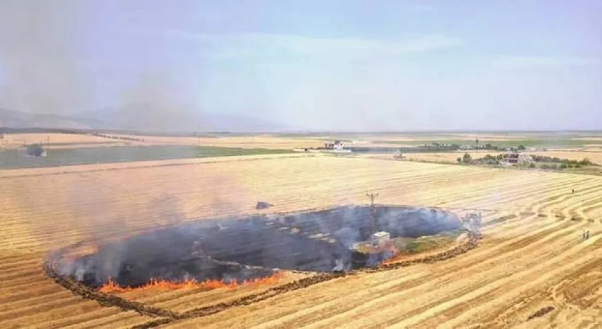 BUĞDAY TARLASINDA YANGIN