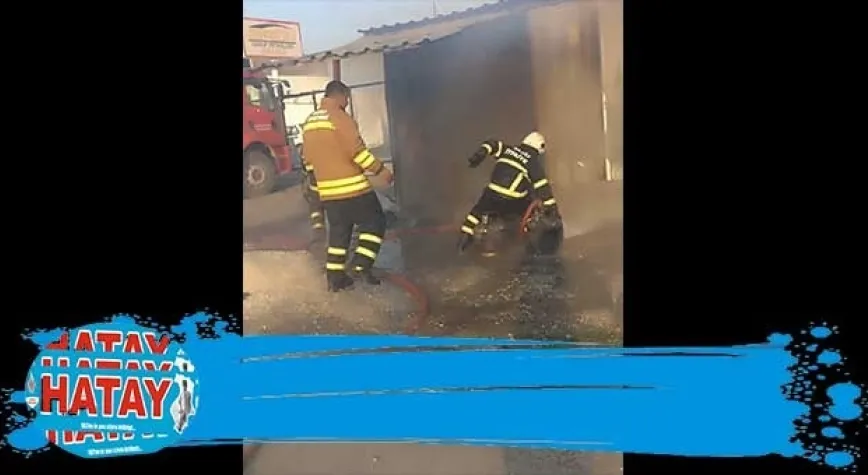 BÜYÜKDALYAN’DA İŞYERİ YANDI