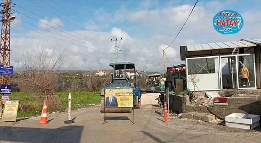 BÜYÜKŞEHİR’DEN SAMANDAĞ VE DEFNE’DE BETON ASFALT HAZIRLIĞI  