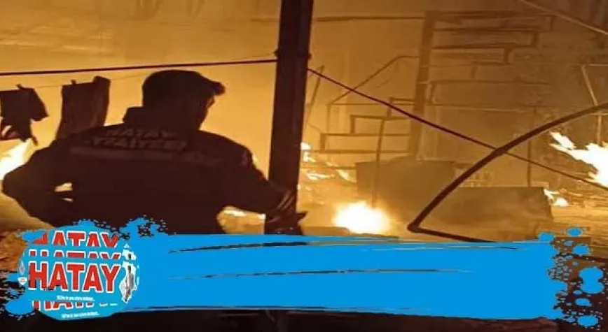 ÇADIR YANGINDA KÜL OLDU