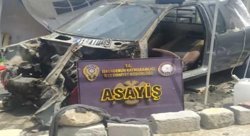 Çalıntı araçları parçalayıp satıyorlardı
