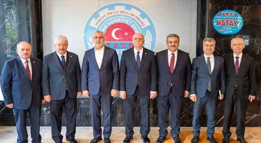 Çalışma ve Sosyal Güvenlik Bakanı Vedat Işıkhan, TZOB’u ziyaret etti