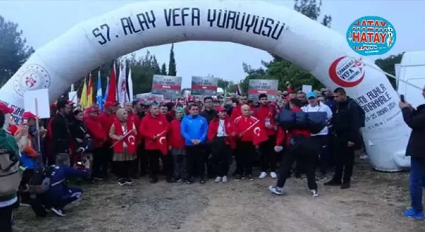 Çanakkale'de 57’nci Alay'a Vefa Yürüyüşü