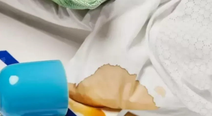 Çay lekesine hemen müdahale edin! 