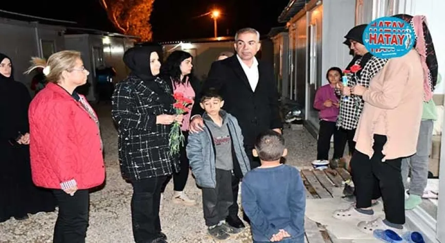 ÇELİK DEPREMZEDELERLE BİR ARAYA GELDİ