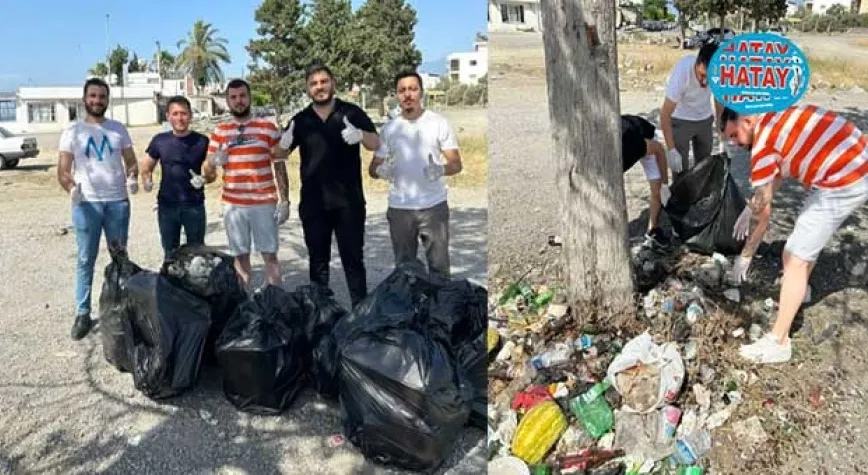 CHP’Lİ GENÇLER  ÇÖP TOPLADI