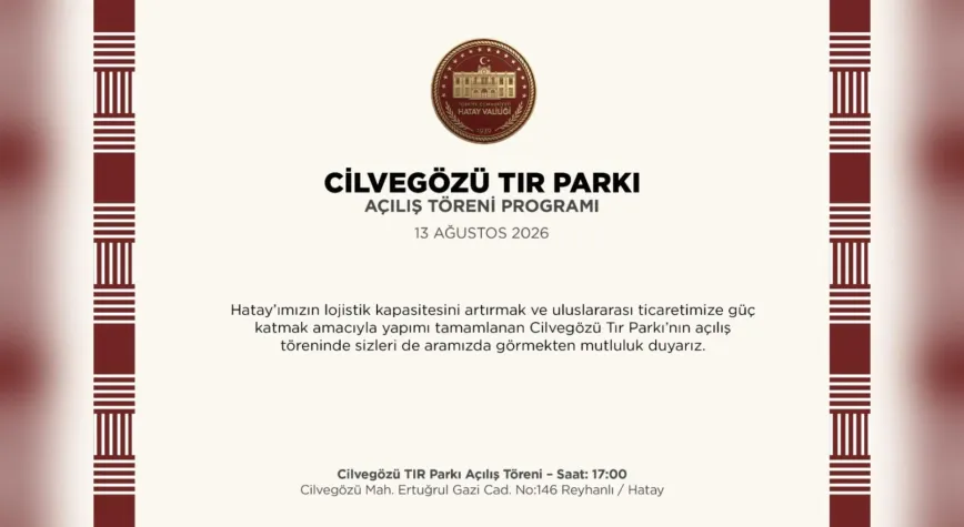 Cilvegözü TIR Parkı Bugün Açılıyor