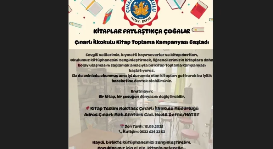Çınarlı İlkokulu’ndan Anlamlı Kampanya