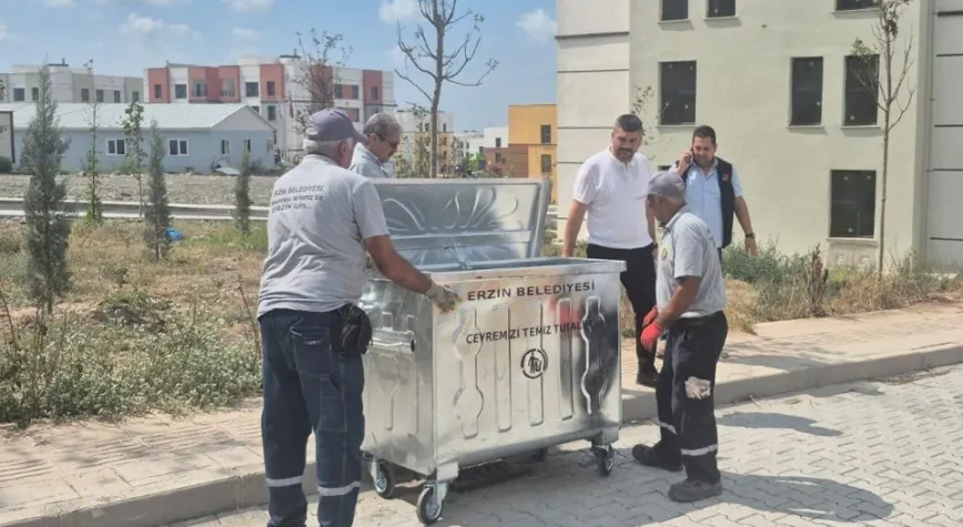 Çöp konteynerleri yerleştirildi