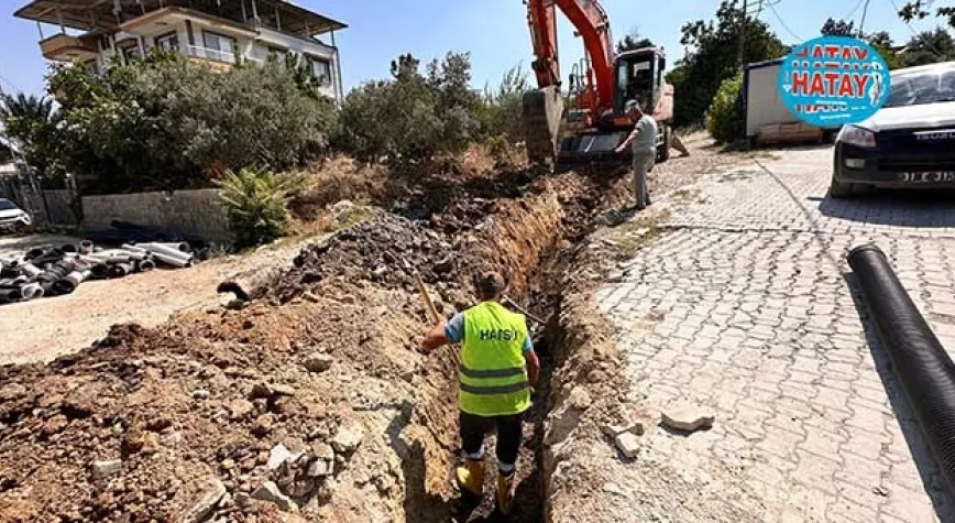 DEFNE AŞAĞI HARBİYE MAHALLESİ’NE ATIK SU HATTI