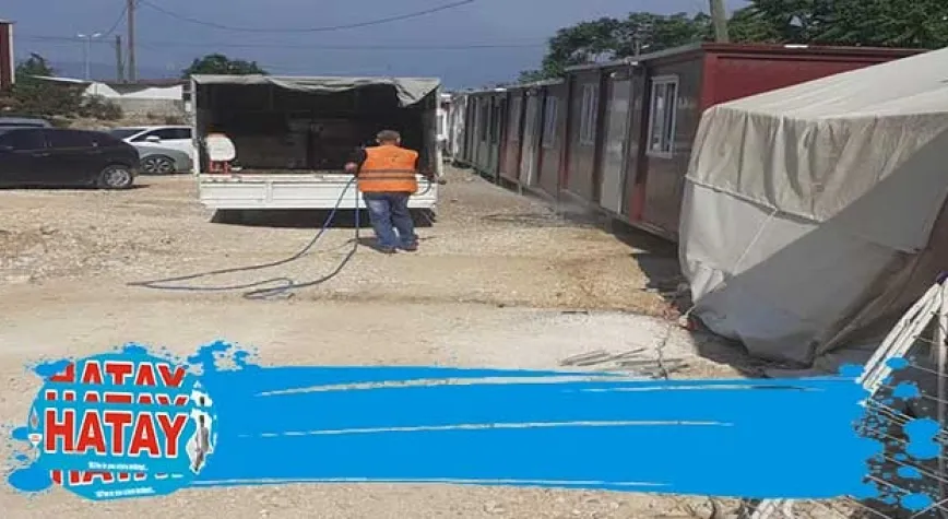 DEFNE BELEDİYESİNDEN İLAÇLAMA