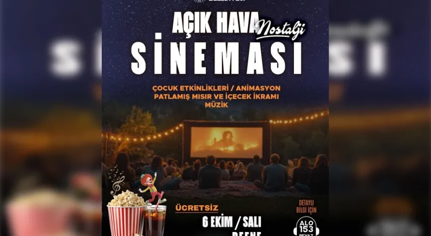 Defne’de Açık Hava Sineması Keyfi