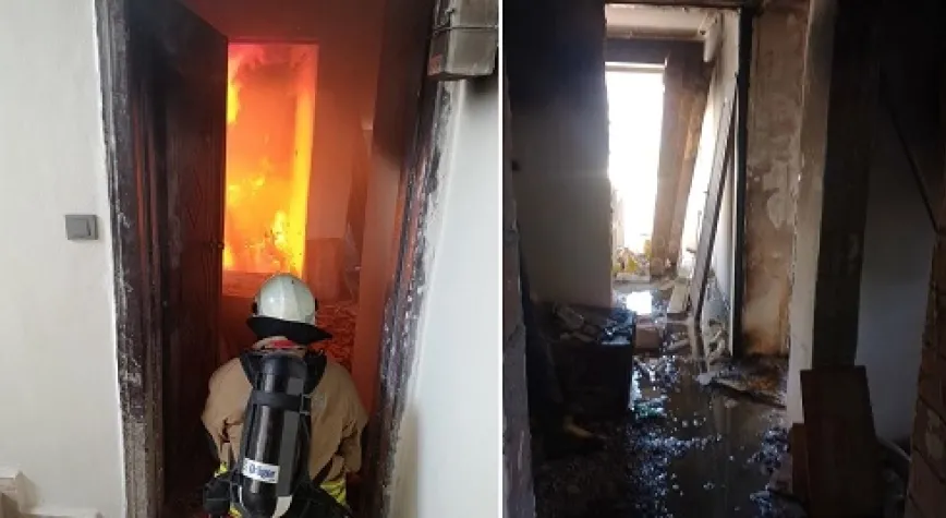 Defne’de Apartmanda Yangın!