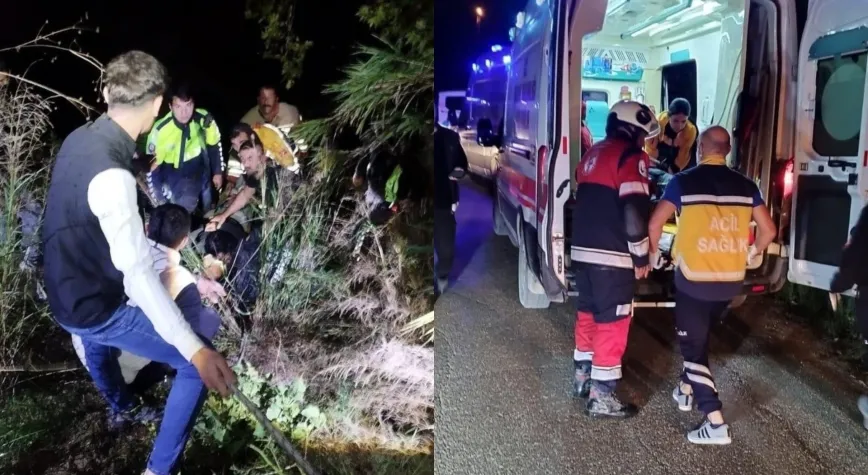 Defne’de Kamyonet Asi Nehri’ne Uçtu: 2 Yaralı