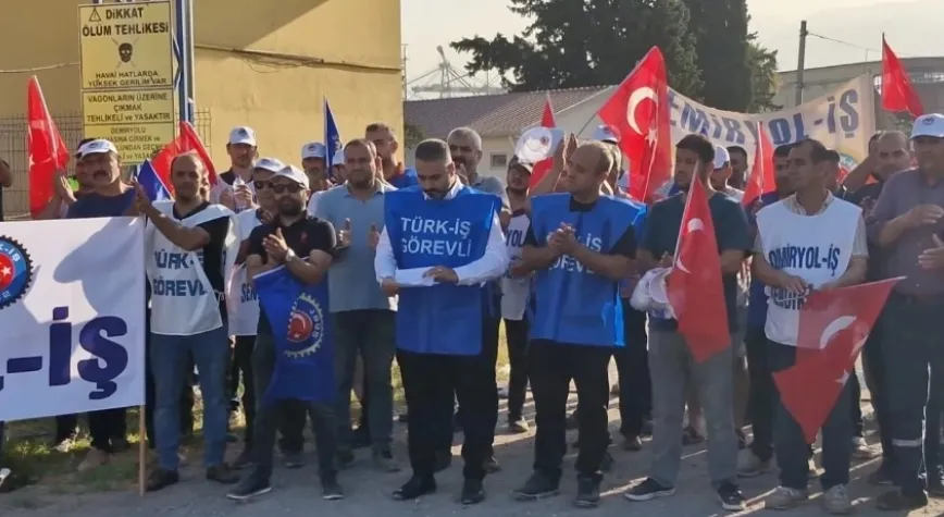 Demiryolu İşçilerinden Eylem