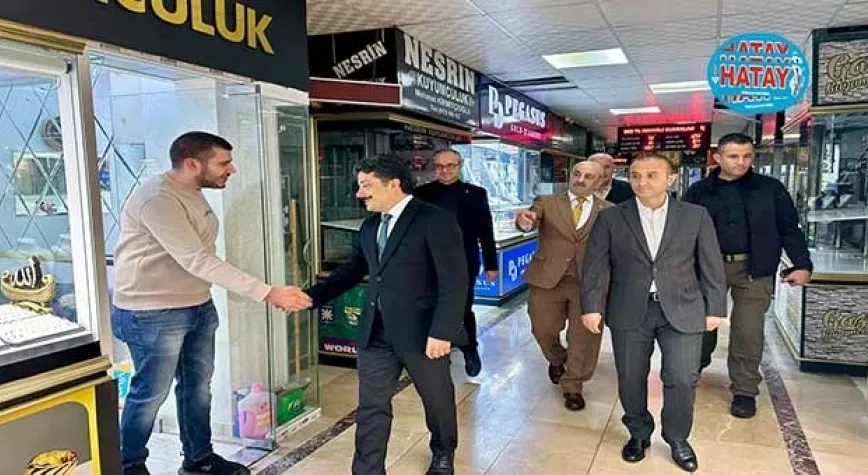 DEMİRYÜREK KUYUMCU ESNAFI İLE BULUŞTU
