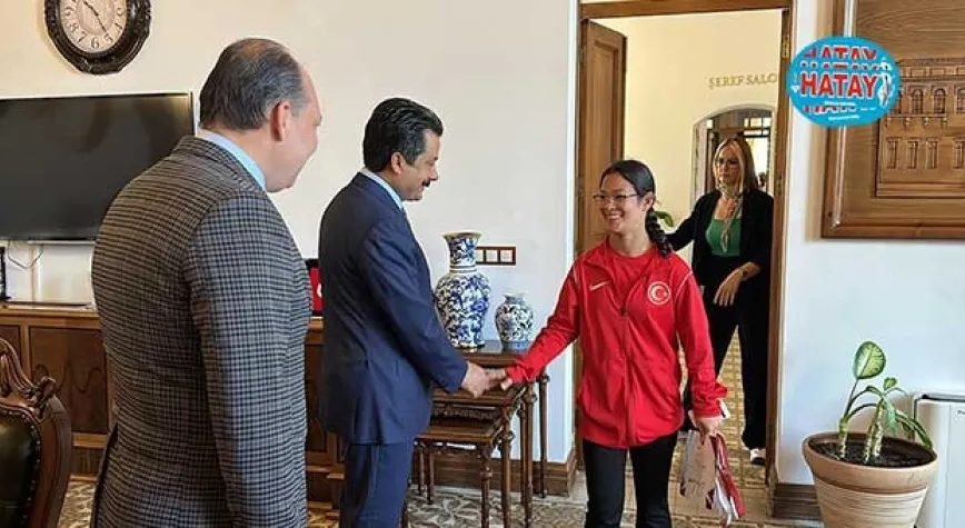 DEMİRYÜREK MİLLİ SPORCULARI AĞIRLADI