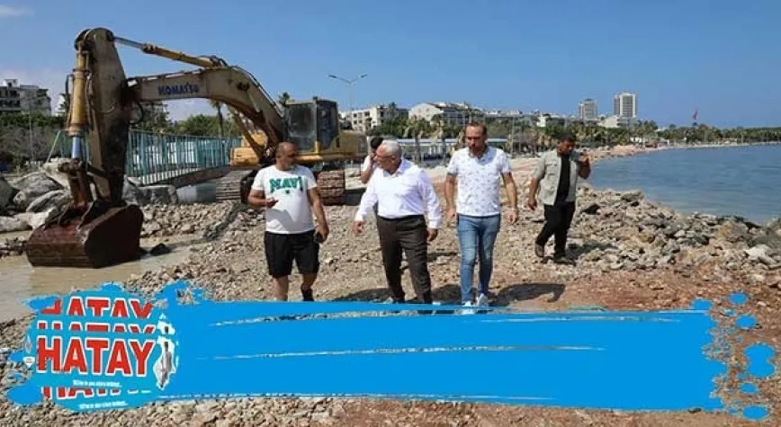 Deniz tahkimatı çalışmalarını inceledi