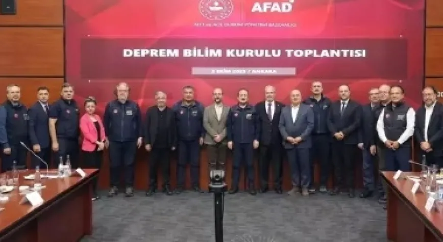 Deprem Bilim Kurulu Toplantısı yapıldı