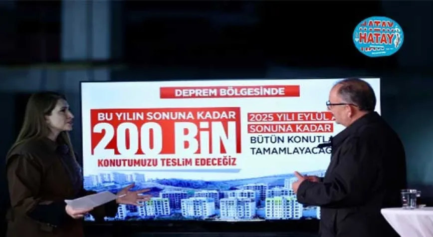 DEPREM BÖLGESİNDE BAKANLIK OLARAK ÇALIŞABİLMEMİZİN TEK YOLU REZERV ALAN İLAN ETMEK