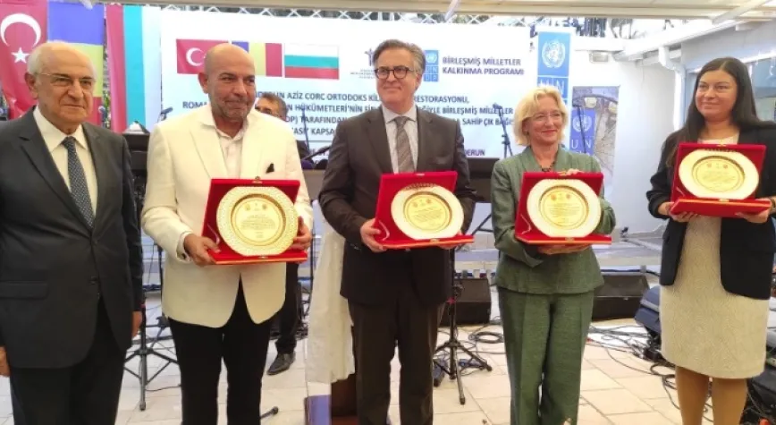 Depremde hasar gören Aziz Corc Rum Ortodoks Kilisesi restore edilecek