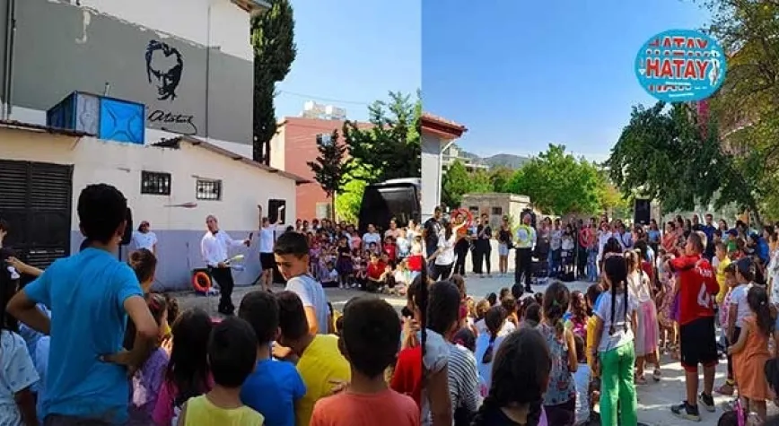 DEPREMZEDE ÇOCUKLARIN YÜZÜ GÜLDÜ