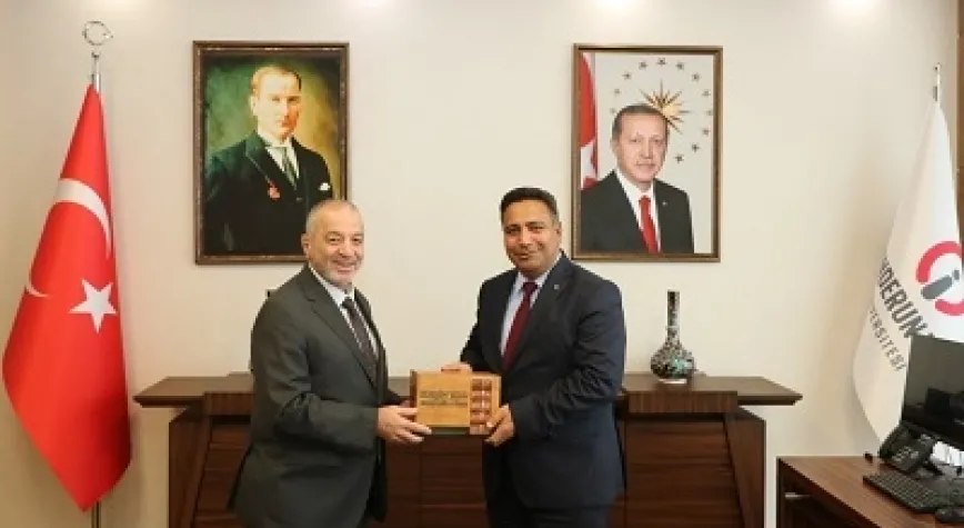 DERELİ’DEN REKTÖR DURUEL’E HAYIRLI OLSUN ZİYARETİ