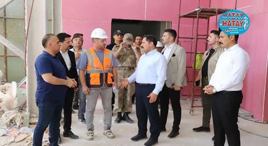 DEVLET HASTANESİ İNŞAATINDA İNCELEME