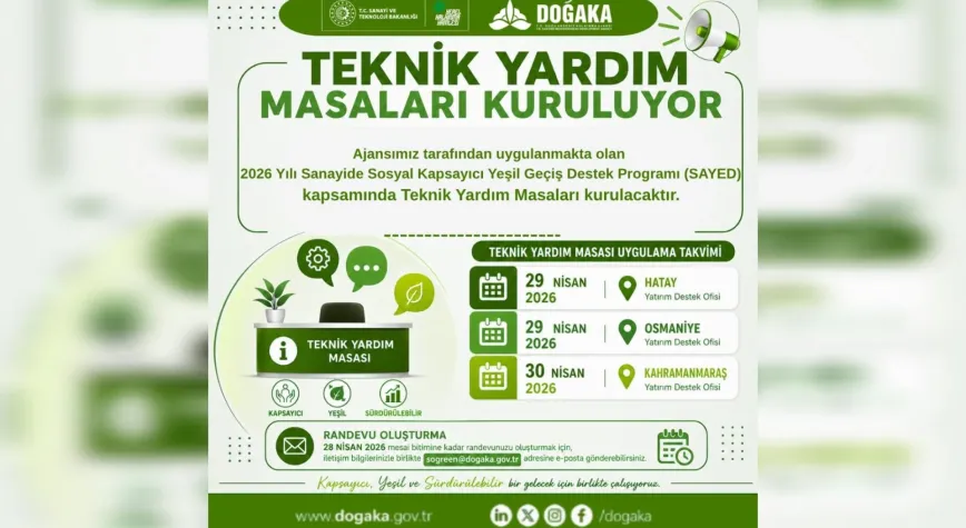 DOĞAKA’dan Sanayiye Yeşil Dönüşüm Desteği