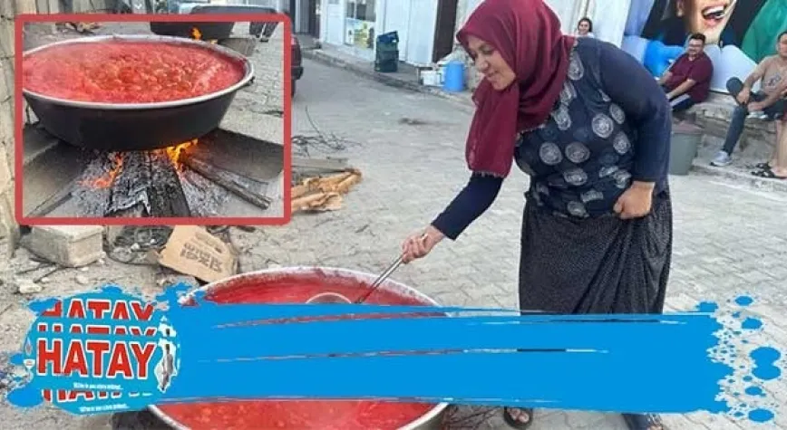 DOMATES SALÇASININ SOFRAYA YOLCULUĞU