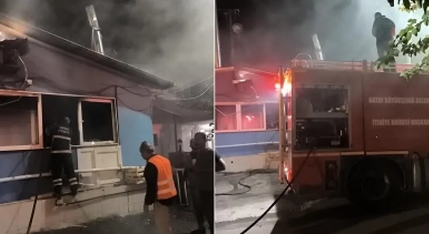 DÖRTYOL’DA İŞYERİ YANGINI MEYDANA GELDİ