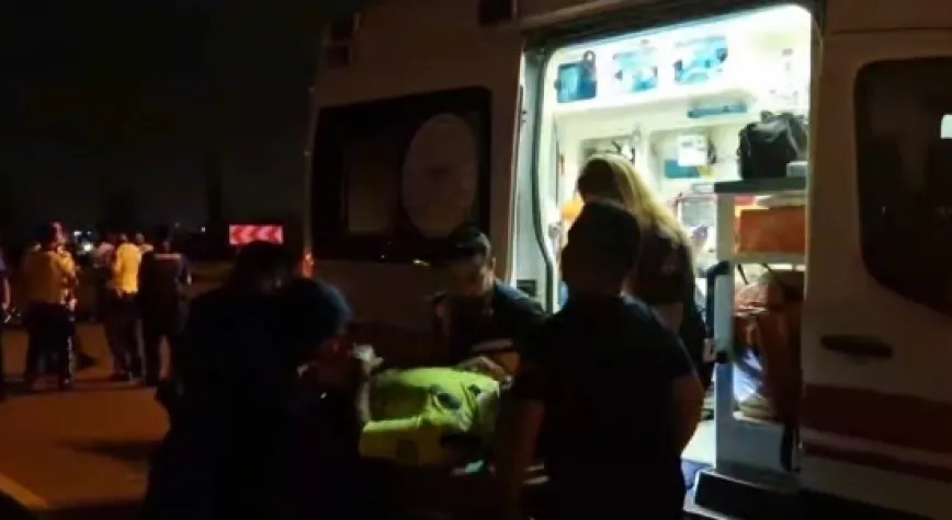 DUR İHTARINA UYMADI POLİSE ÇARPTI