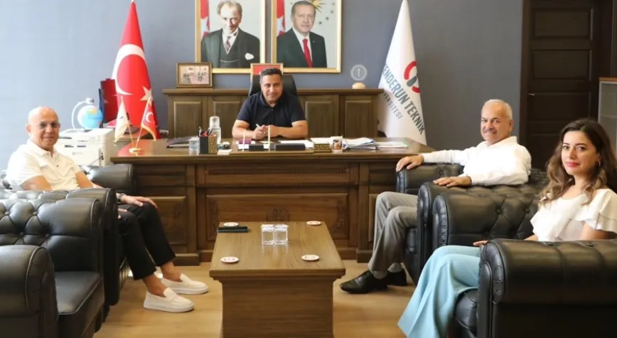 Duruel Ateş’i makamında kabul etti