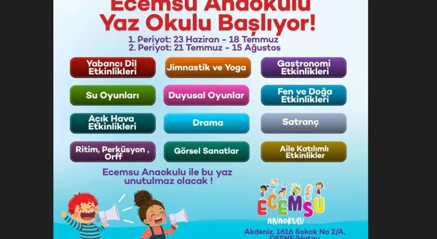 ECEMSU Anaokulu'ndan Unutulmaz Bir Yaz Okulu!