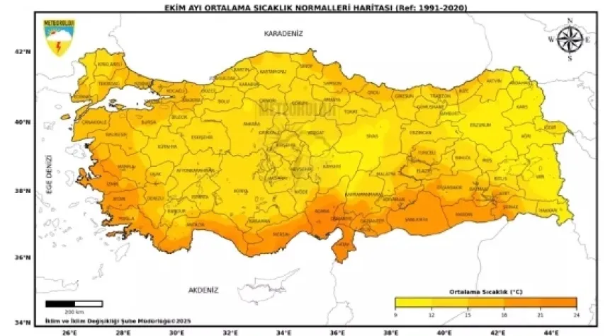 Ekimde en yüksek sıcaklık Cizre'de tespit edildi