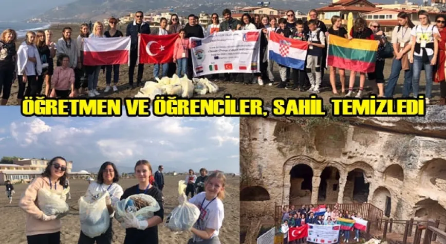 ERASMUS ÖĞRENCİLERİ TÜRKİYE’NİN EN UZUN SAHİLİNDE TEMİZLİK YAPTI
