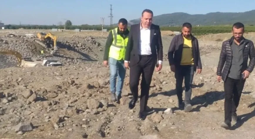 Erzin deresi ıslahını yerinde inceledi