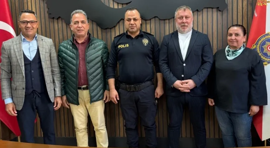 Erzin İlçe Emniyet Müdürü Hasan Gün İGC Yönetimini Kabul etti